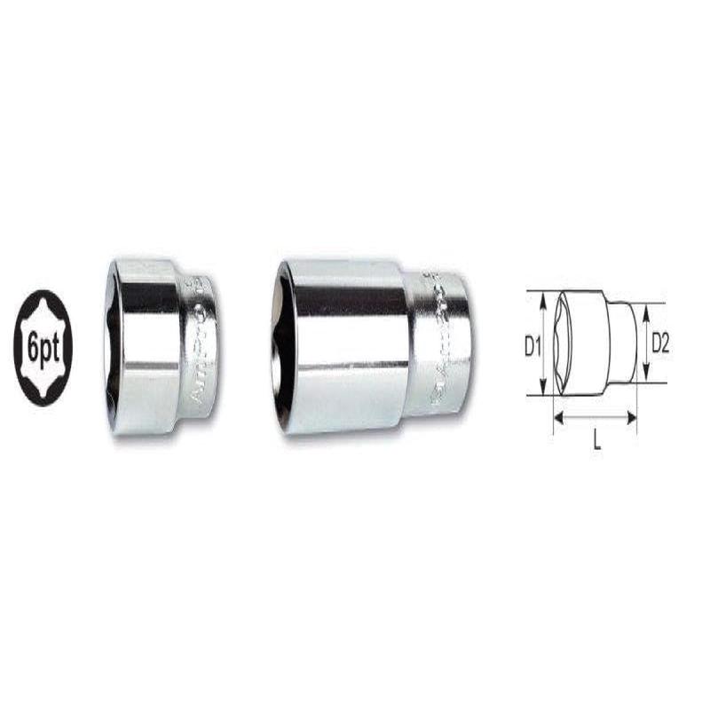 3/8 Drive X 16Mm 6 Point Deep Socket AMPRO T335316