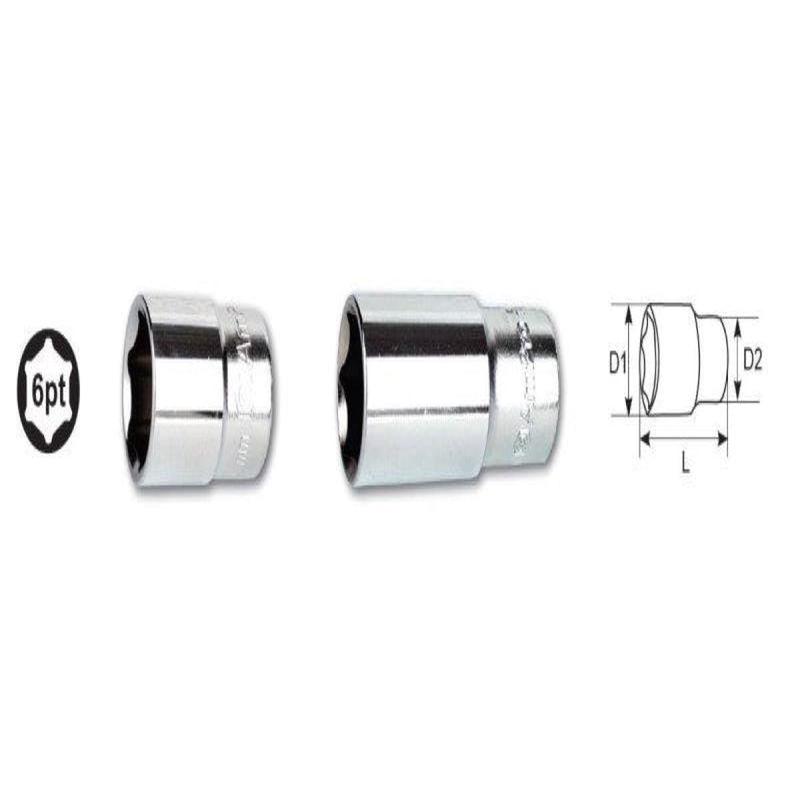 1/2 Drive X 25Mm 6 Point Deep Socket AMPRO T335525