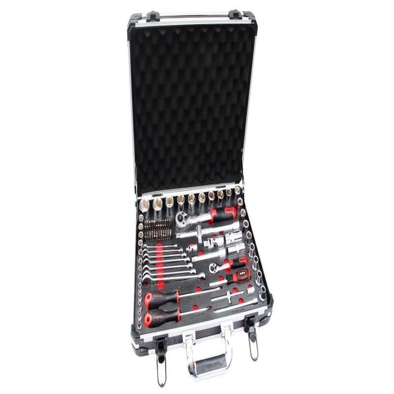 77Pc 1/4 & 1/2 Drive Aluminium Case Socket Set AMPRO T45917