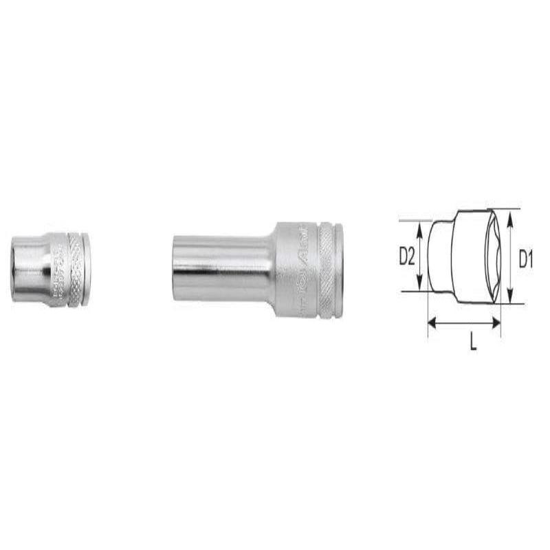 Bolt-Fit 1/4 Drive 6Mm 6 Point Socket AMPRO T52205