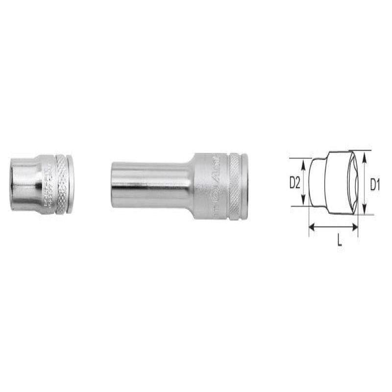 Bolt-Fit 3/8 Drive 14Mm 6 Point Socket AMPRO T52314