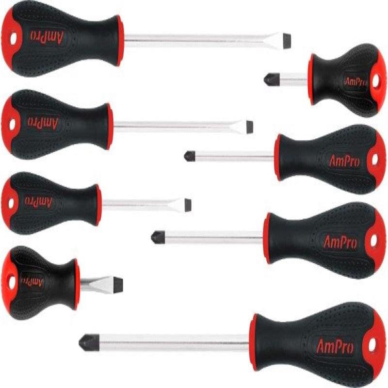 8Pc Xtro Soft Pro Screwdriver Set (Ph&Slot) AMPRO T32992