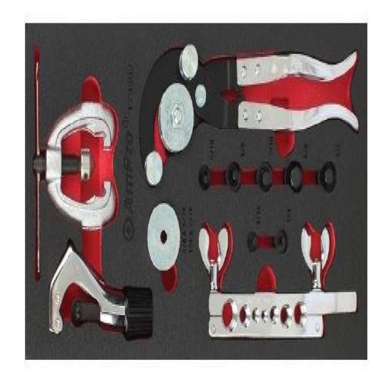 Double Flare Tool/Tube Cutter & BenDrive Set (Foam Tray) AMPRO T73362