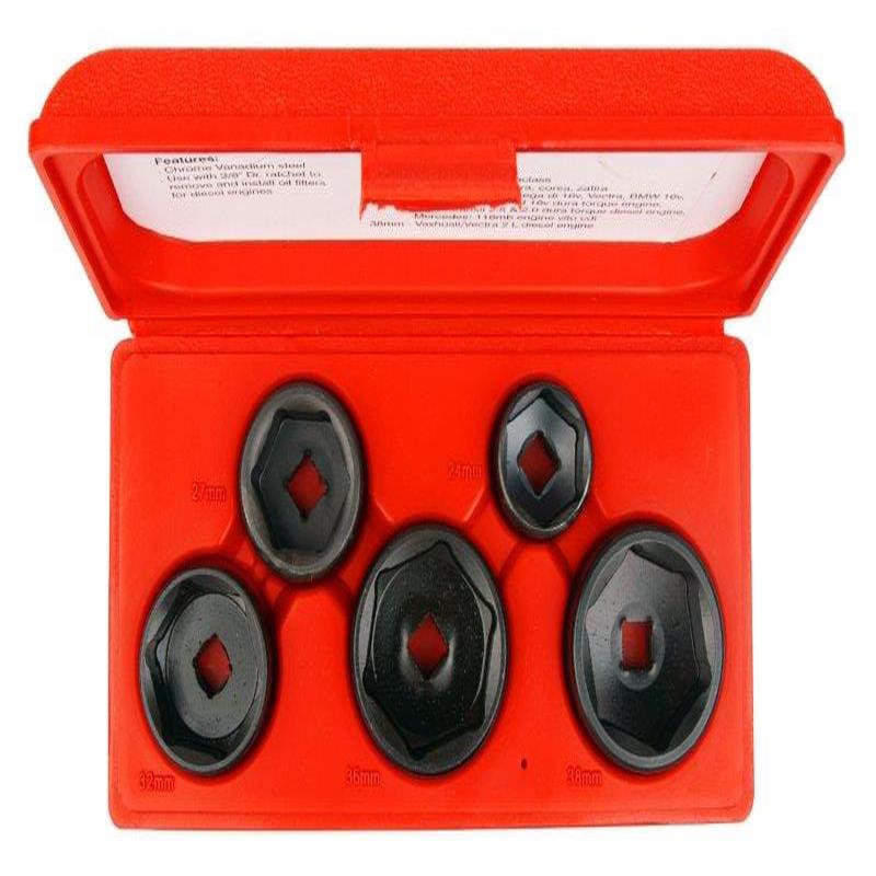 5Pc Oil Filter Cap Wrench Set AMPRO T75875