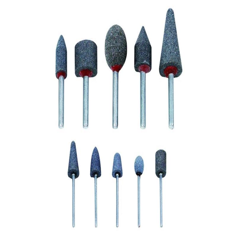 10Pc Mounted Air Grinding Stone Set AMPRO A1101