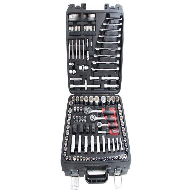 142Pc 1/4/3/8/1/2 Drive Socket & Bit Set AMPRO T46185
