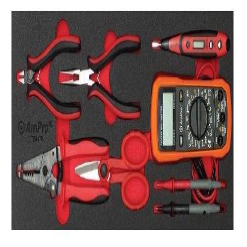 6Pc Electrical Tool Set (Foam Tray) AMPRO T28476