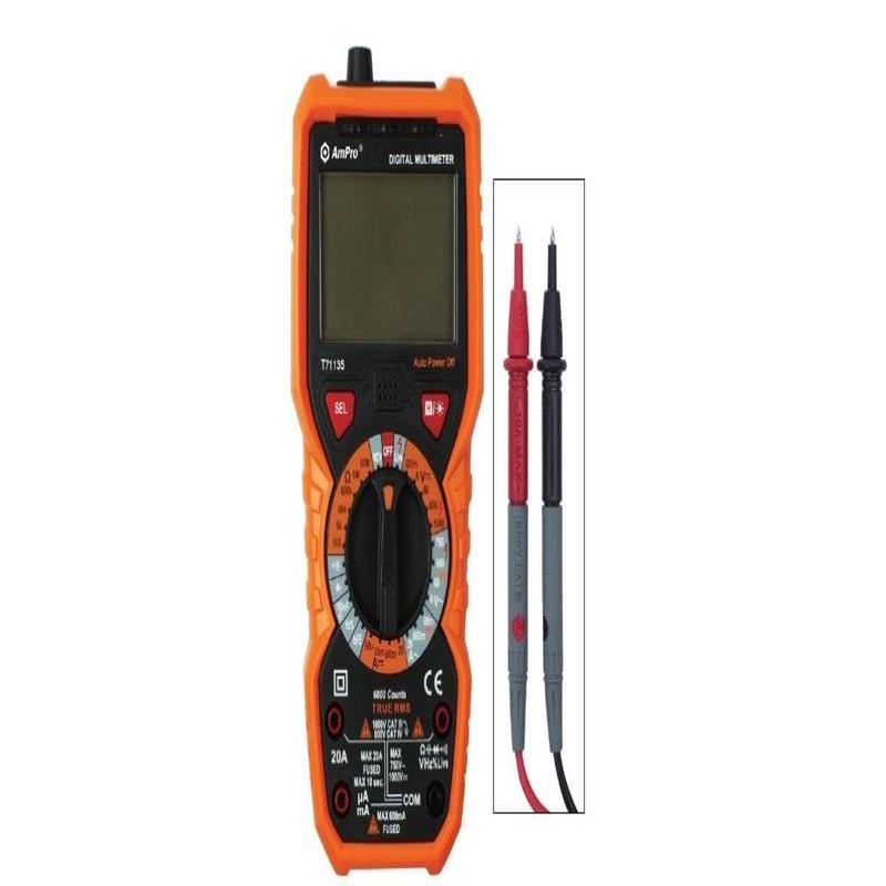 Digital Multimeter Ac/Dc 6 Function AMPRO T71135